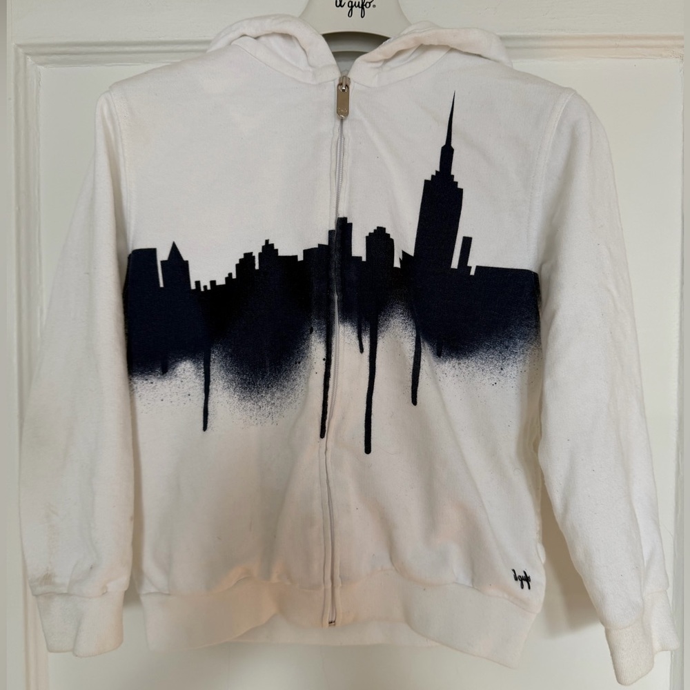 Il Gufo Cream Top with Black Logo